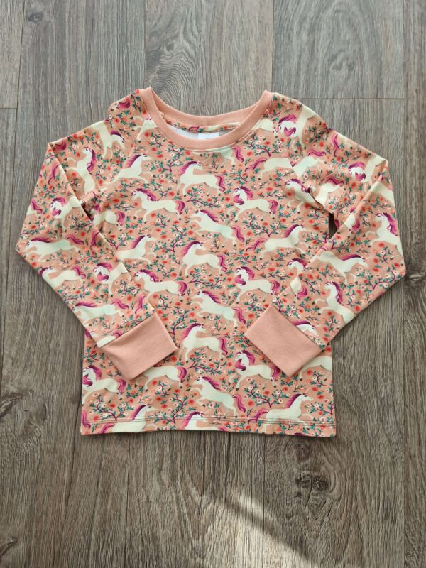 långärmad t-shirt enhörning