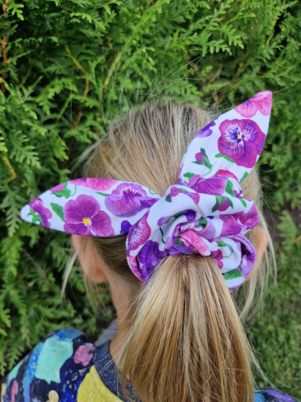 Scrunchie med rosett - Image 2