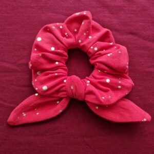Scrunchie med rosett