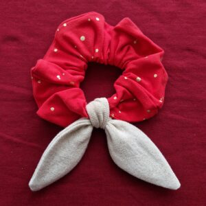 Scrunchie med rosett