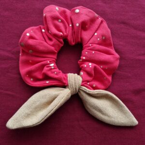 Scrunchie med rosett